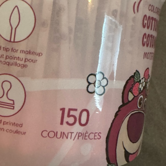 Disney Pixar Lotso Collection Colored Printed Cotton Swabs (150 Count) - Picture 2 of 4